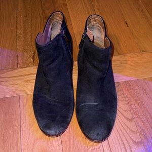 SAM EDELMAN BLACK LEATHER PETTY BOOTIES WOMEN’S 8